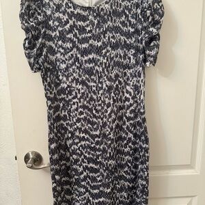 MICHAEL Michael Kors Black and White Long Sleeve Dress